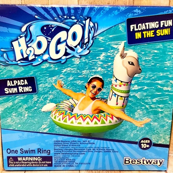 H2O Go Alpaca Swim Ring Pool Floater New in Box. - Picture 3 of 3